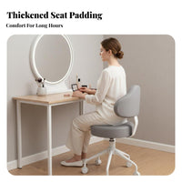 Adjustable Caster Stool with supportrest Rolling Casters for lab, Home Users