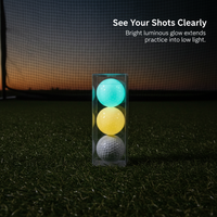 Golf Practice Balls Gift Set with Transparent PVC Box