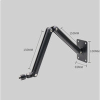 Wall Bracket with 1/4-Inch Thread Articulated Support Bracket with Two-Arm Space-Saving for Video Calls