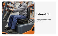 Forklift Seat Sturdy Construction Loader Seat High-Density Foam for Landscaping
