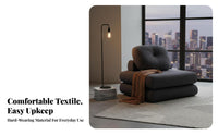 Configurable Section Armchair Removable and Cleanable Cover Upholstered Lounge Chair Lowsleek-Design Easy Assembly for Students