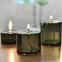 Creative Colorful Handmade Glass Candle Holder Oil Lamp European Decorative Home Ornament