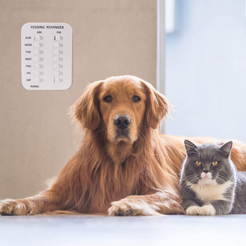 Pet Feeding Record Sign - Daily Activity Memory Board