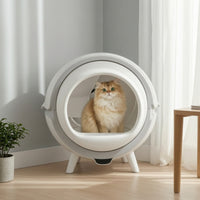 Electric Automatic Litter Box with Waste Bags Large Capacity Automatic Litter Box Odor-Control Pet Supplies Less Mess for Cat Owners, Cats, Home, Apartments