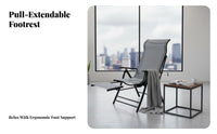 Weightless Recline Chair Adjustable Recline Folding Recliner Lies Flat for Homeowners