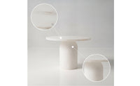 Marble High Tray Sculptural Marble Pedestal Stand Elegant for Hosts, Tea Lovers