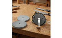 Hand-Cranked Grinder Metal Manual Grinding Machine with Wheels Precision
