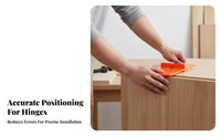 Accurate Positioning Hinge Hole DIY Tool Hinge Installation Jig Easy to Use for DIYers, Home Improvement, Workshop, Furniture Making