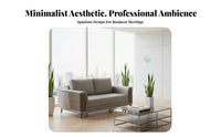 Professional Look Modern Office Couch collection sturdy Construction Commercial Furnishing Easy to Clean Sofa Set for Businesses, Guests, Interior Designers, Reception Area, Corporate Lobby, Waiting Room