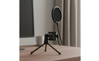 Tripod Sound Input Instrument Stand Foldable Sound Input Instrument Plosive Screen Stand Universal Desktop Mic Tripod for Podcasters