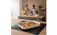 Roasting Pan with Handles Nonstick Rectangular Roasting Pan High-Heat for Home Cooks, Dessert Makers