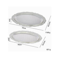 Vintage Silver Tray Reflective Decorative Tray for Serving