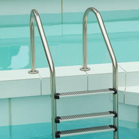 Pool Ladder with Handrails Stainless Steel Swimming Pool Ladder Three-Step for Homeowners