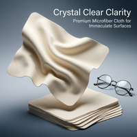 Microfiber Cleaning Cloths for Eyeglasses and Camera Lens, Reusable Suede Texture Wiping for Screens and Jewelry, Mixed Colors