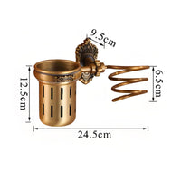 No-drill brass towel rack