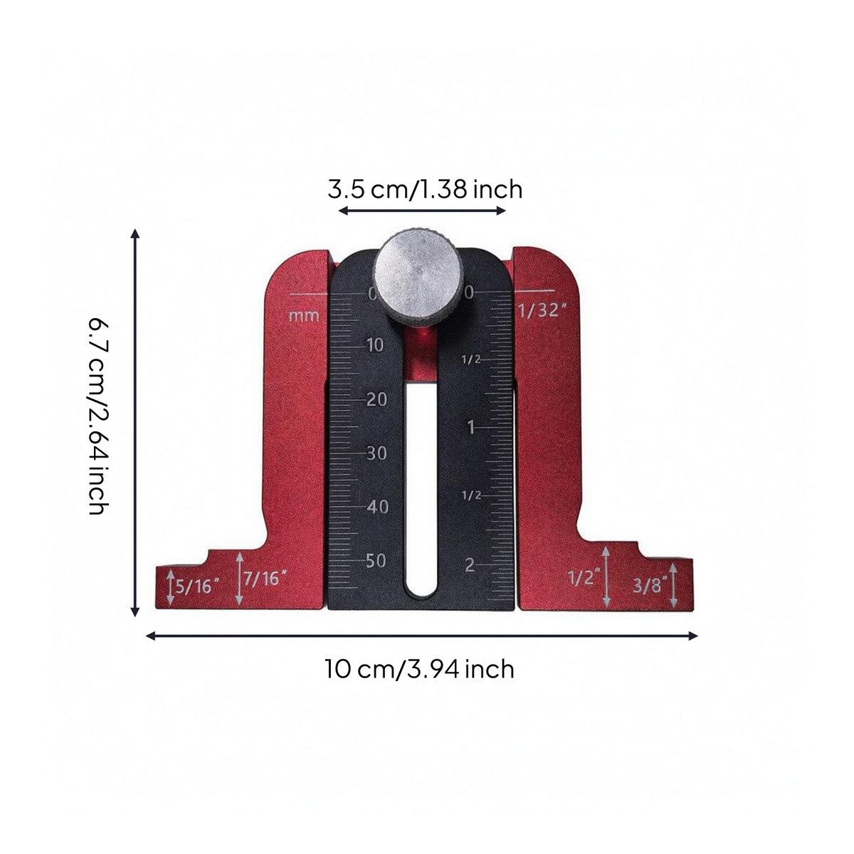 Woodworking Height Gauge Flat Base Tool Adjustable
