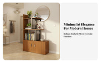 Standing Room Divider Multifunctional Partition Cabinet Privacy Screen Storage Unit Modern Stepped Design Suitable for Homeowners Students Bedroom