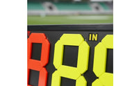 Double-Sided Substitution Board Glow-in-the-Dark Soccer Substitution Board Metal Frame Scoreboard for School Field