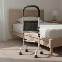 Adjustable Get up Assist Frame Sturdy Bedside Stand Assist Rail Freestanding Bed Safety Handle Long-Lasting Carbon Steel Grab