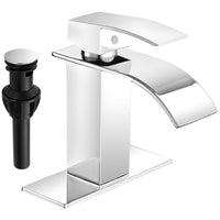 Factory Price Waterfall Solid Copper Basin Faucet for Bathroom Sink