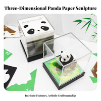 Creative Gift Tear-Away Panda Sculpture Notepad Cut Tear-Away Paper Sculpture Multi-Functional for Students, Adults, Bedroom, Bookshelf