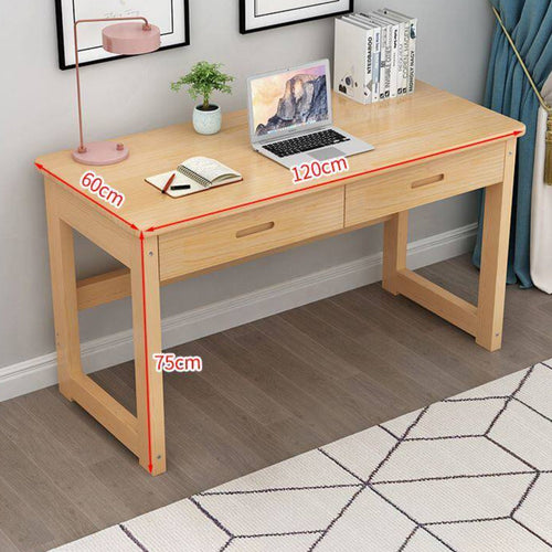 children's Wooden Desk and Chair Set Space Saving Solid Wood Student Writing Desk Rounded Edges children's Study Table with Drawer for Homeschooling