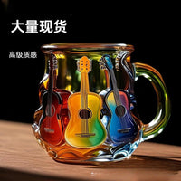 Painted Book Mug Guitar Coffee Cup Resin Craft