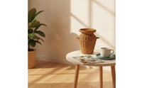 Woven Vase Imitation Rattan Display Basket Urn-Shaped for Tabletop