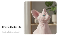 Collectible Realistic Cat Figurine Lightweight and Portable Simulation Cat Ornament Fine Workmanship for Children, Shelf Decor
