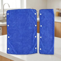 Snap-Fit Mop Cloth Mop Head, 30cm x 60cm Spray Mop Replacement Pads, Microfiber with Squeegee Rim for Floor, Glass, and Car Surfaces