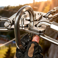 Diverter with Arms Stainless Steel Hardware   for Suspended Activity Park Managers, Route Setters