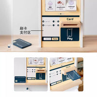木制儿童仿真过家家超市玩具水果商店小卖铺刷卡收银购物角色扮演