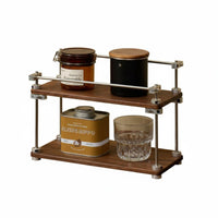 Multi-Tier Desk Shelf Space Saving Adjustable Tiered Stand Multifunctional