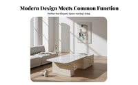 2 Pieces Nesting Table Set Modern & design Nesting Pebble Tables Irregular Shape adaptable Use for Homeowners, Students