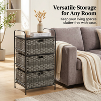 Multi-Layer PE Unit, Hallway Storage Organizer, Bedroom Storage Rack, Living Room Storage Basket, Ta - Image 10