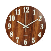Silent Wall Clock Round Luminous Wall Clock Glow in the Dark for Office