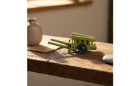 2 Pieces Bamboo Design Tea Pet Handmade Woven Wagon Ornament Long-Lasting