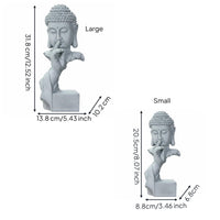 Buddha Figurine Chinese Design Buddha Garden Ornament Giftable for Tea Room