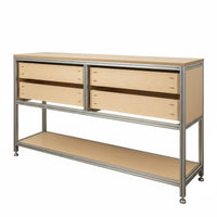 sleekslim Shelf and Drawer single Floor-Standing Storage Cabinet flexible