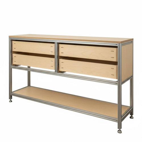 sleekslim Shelf and Drawer single Floor-Standing Storage Cabinet flexible