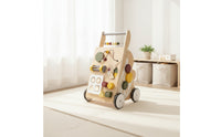 Infant Push Assistant with Blocks Interactive Infant Push Assistant with Activity Center Educational for Young Children, Infants, Nursery