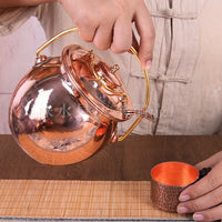 Qingkui Copper Kettle Wine Warmer, 250g/500g, Natural Brass or Copper