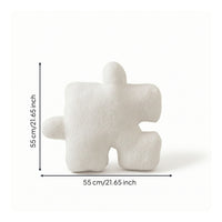 Puzzle Cushion Textured Puzzle Piece Pillow Cozy Back Cushion for Sofa, Dorm Room
