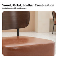 Armchair and End Table Pair Minimalist Design Conversation Set Space-Saving Ergonomic Backrestrest for Interior Designers