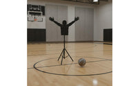 Raised Arms Design Adjustable Mannequin Defender Freestanding Basketball Defender Mannequin Stable Base Arms-up Protective Mannequin Easy Setup for Coaches, Gym