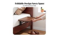 foldable Bedside Tray Space-Saving Storage Rack no-tools-required installation for Small areas