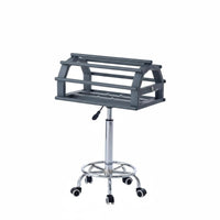 Rotating Saddle Rack Dark Gray Rolling Saddle Rack Rounded Rods Animal Gear Storage