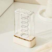 Soap Dispenser with Drain Tray Drain-friendly Soap Container Foaming Soap Dispenser Soap Holder Compact Rectangular Plastic Style Design Suitable for Bathroom Sink Laundry Room