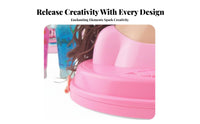 Makeup Doll Head Kit Gift Box Packaging Hairstyling Doll Head Pretend Play Easy to Design for Aspiring Stylists, Sleepovers