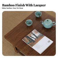 Foldable Square Table Space Saving Portable Laptop Desk No Assembly Required